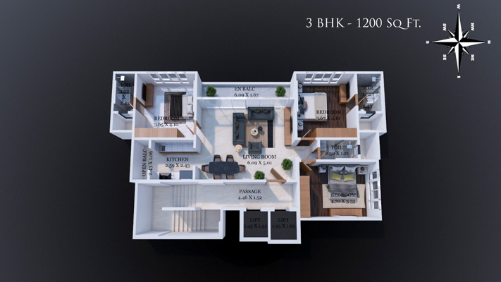 Saveria Floor Plan 1